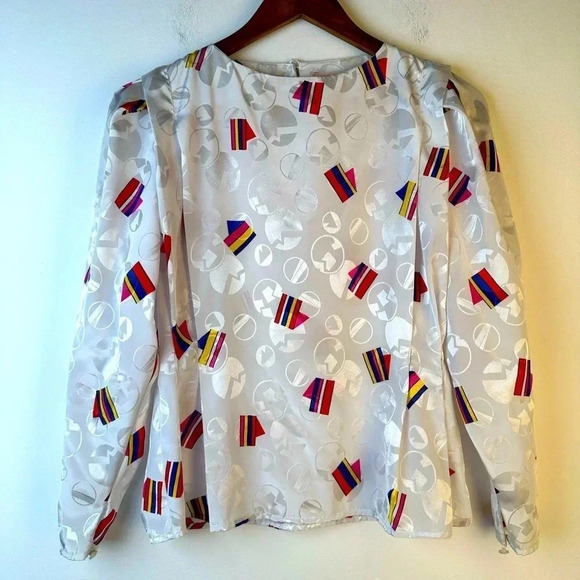 Vintage Tops - Vintage 80’s Tess Petite Silky Top